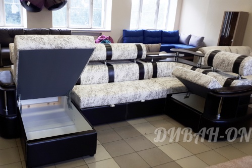 Угловой диван "Карина-5 Мега. Мрамор" фото 4