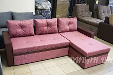 Угловой диван "Атланта Лайт. Розовый"