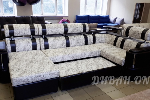 Угловой диван "Карина-5 Мега. Мрамор" фото 2