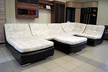 Модульный угловой диван "Релакс 380 + пуф" 45 