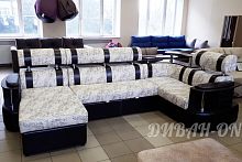 Угловой диван "Карина-5 Мега. Мрамор"