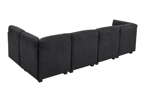 Угловой диван "Мармарис. Черный" фото 14